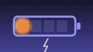 Bateria descargada con un rayo