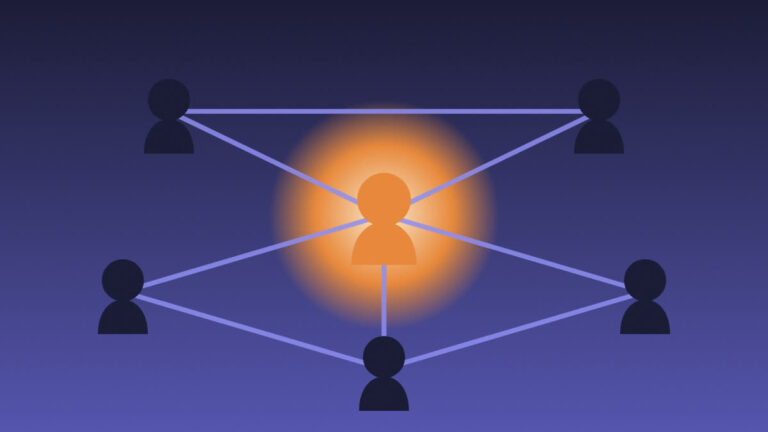 Red de personas conectadas entre si